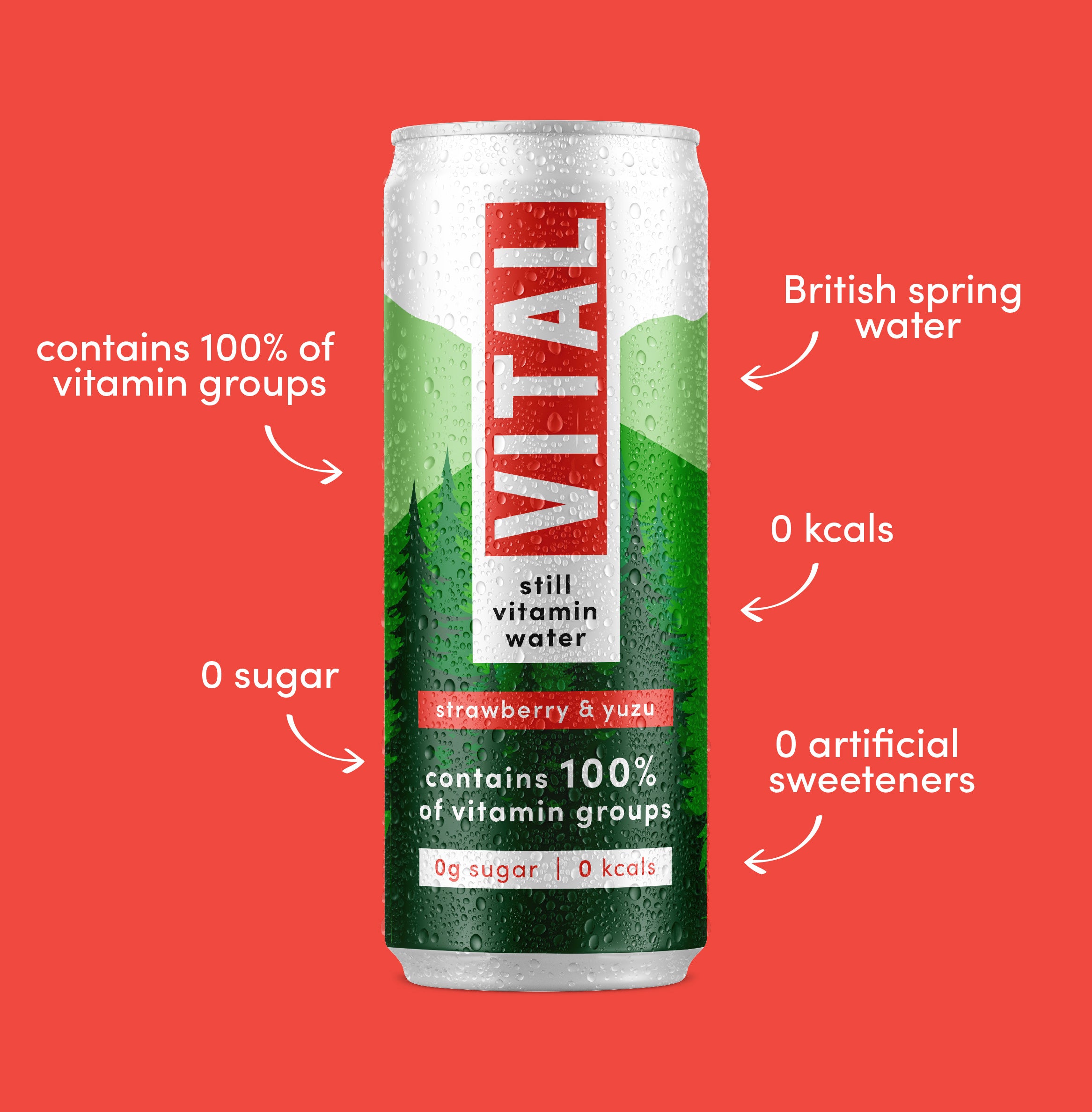 Strawberry & Yuzu still vitamin water